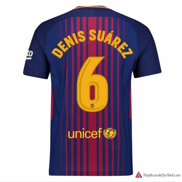 Camiseta Barcelona Primera equipación Denis Suarez 2017-2018